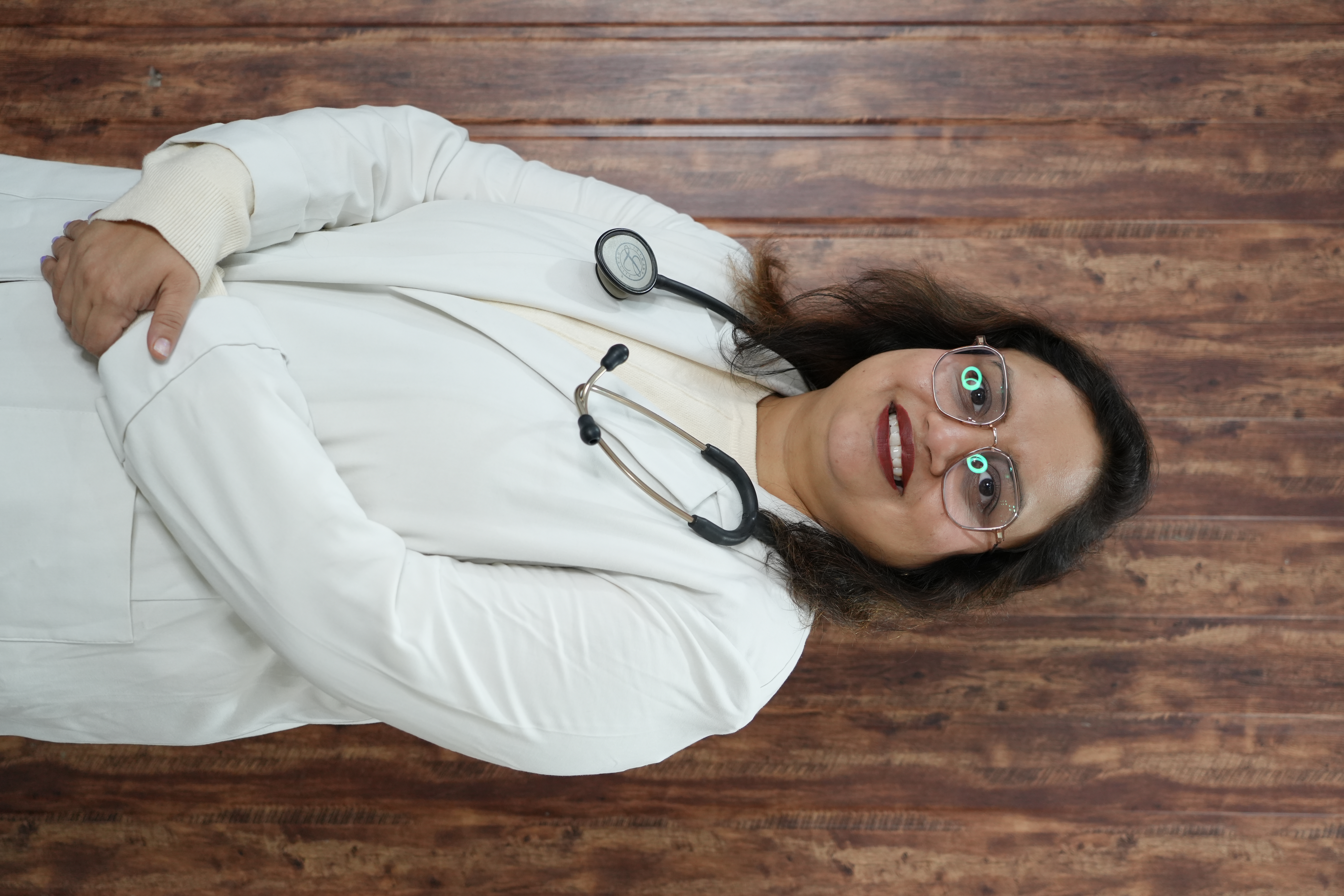 Dr. Deepika Singh with patients