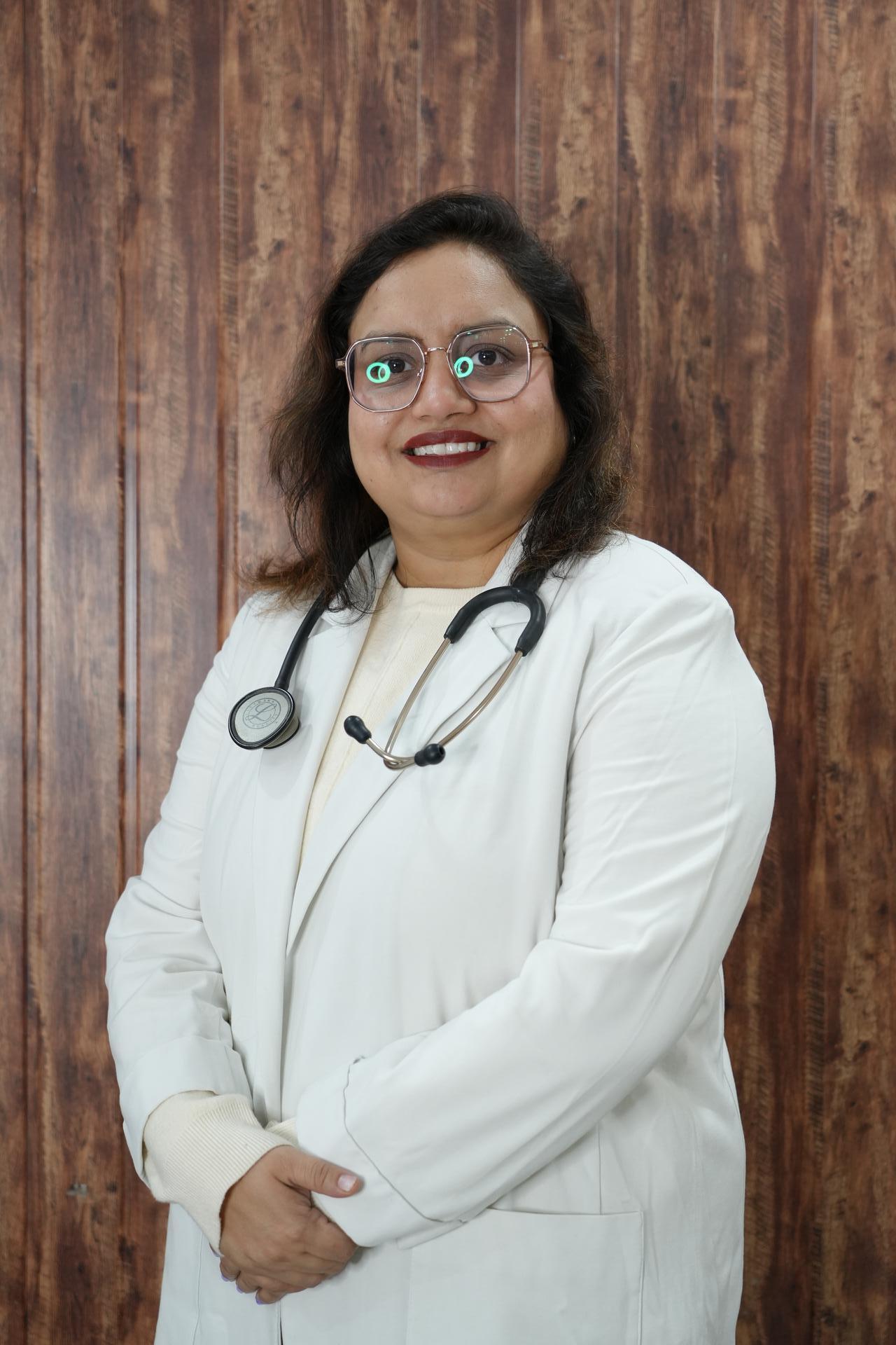 Dr. Deepika Singh with patients